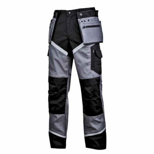 LAHTI PRO hlače z refl. trakovi, črno-sivi, "2xl", ce, l4051605 slika 1