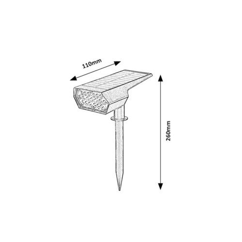 Nantes solarna ubodna lampa slika 4