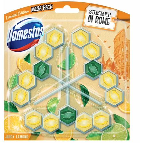 Domestos WC osvježivač 5 Juicy Lemon Rome 3x55g slika 1