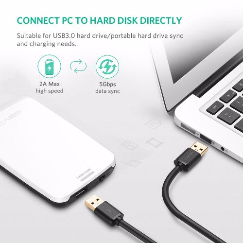 Ugreen USB 3.0 kabel (M do M) crni 1m - u polietilenskoj vrećici slika 6