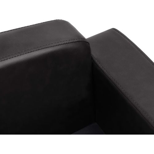 Sofa za pse crna 80 x 50 x 40 cm od umjetne kože slika 7