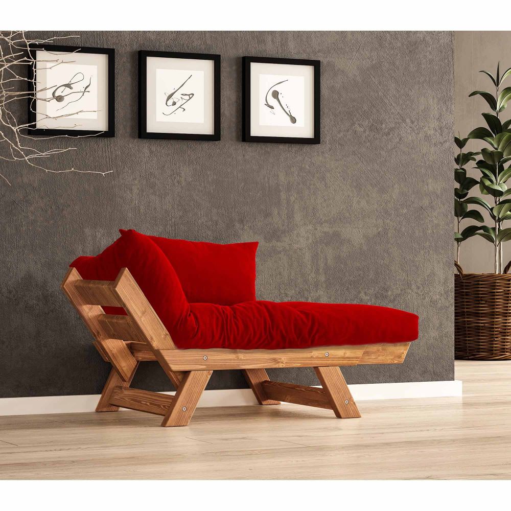 Jednosjed za vrt CPT8155-140, boja: teak crvena slika 2