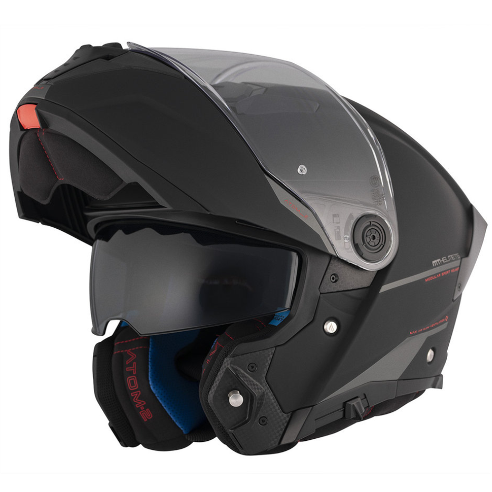 MT Helmets Atom 2 SV Solid A1 Matt Black slika 3