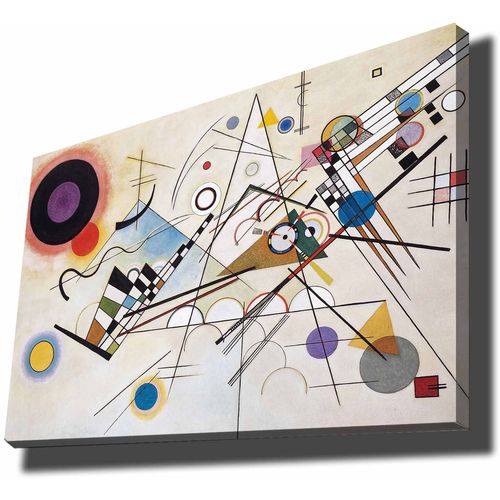 70100KANDINSKY006 Multicolor Decorative Canvas Painting slika 2