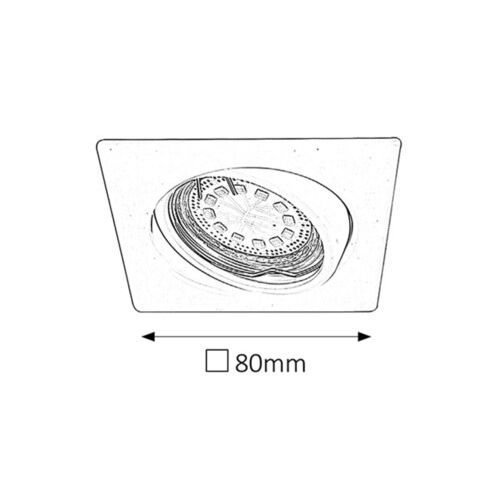 Rabalux Lite LED ugradni spot GU10 3x3W beli Spot rasveta slika 2