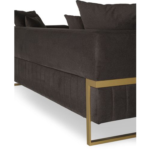 Magenta Dark Brown 3-Seat Sofa slika 3