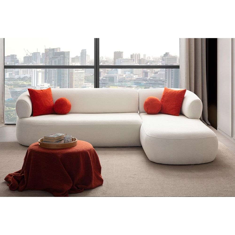 Ugaona Sofa Roma Desna - Bijela slika 2