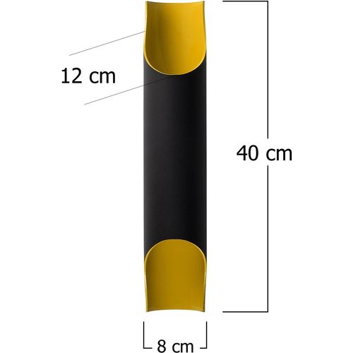 Opviq Zidna lampa EFSUN, crna, metal- staklo, promjer 8 cm, visina 40 cm, E27 40 W, Efsun - 579-A slika 3