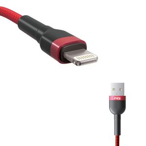 MS CABLE USB-A 2.0 -> LIGHTNING, 1m, crveni