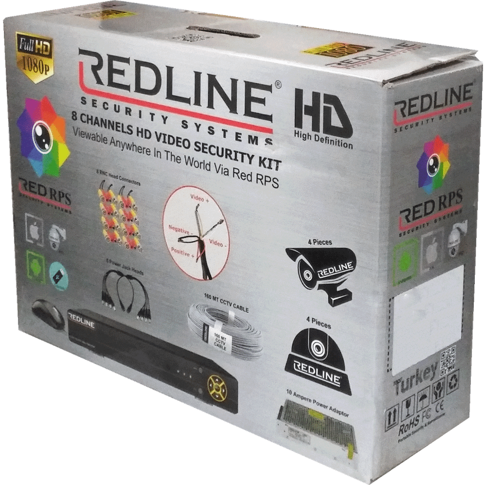 REDLINE Set za video nadzor, 8ch, 2.0Mpixel, Cloud - Gold CCTV 8 slika 1