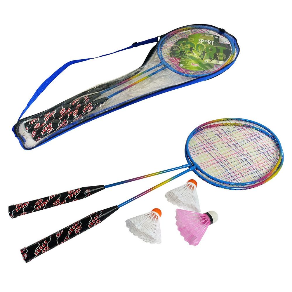 Set za badminton - 2 reketa i 3 loptice slika 1