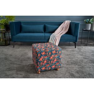 Nergis Puf Kare Multicolor Pouffe