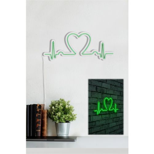 Wallity Ukrasna plastična LED rasvjeta, Love Rhythm - Green slika 12