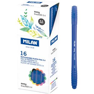 Flomaster fineliner MILAN 0,4 SWAY plavi
