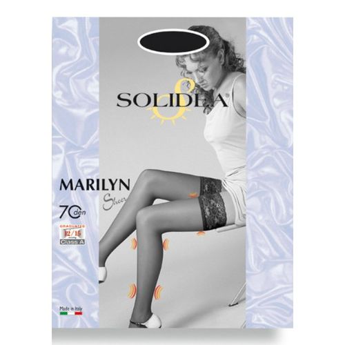 Solidea Marilyn Tamne mat čarape bez podvezica ravnog tkanja od 70 dena slika 1