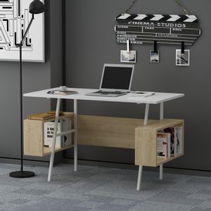 Woody Fashion Studijski stol, Ironi - White, Oak