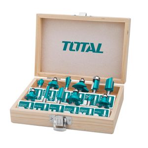 TOTAL 12-dijelni set glodala za drvo (8 mm) (TACSR1121)