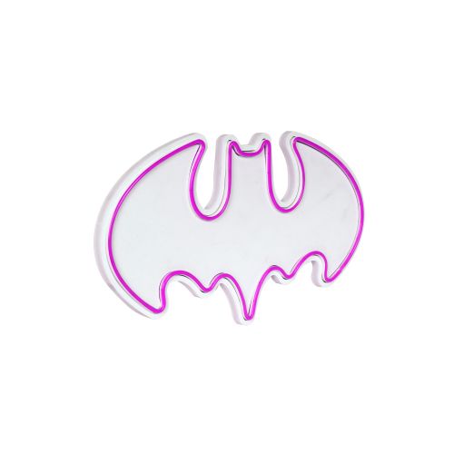 Wallity Ukrasna plastična LED rasvjeta, Batman Bat Light - Pink slika 13