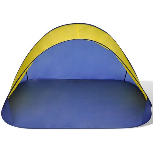 Vanjski sklopivi šator za plažu vodootporna žuta tenda slika 6