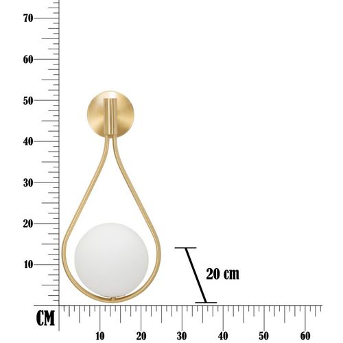 Mauro Ferretti Zidna svjetiljka glamy drop cm 24x20x52 slika 7