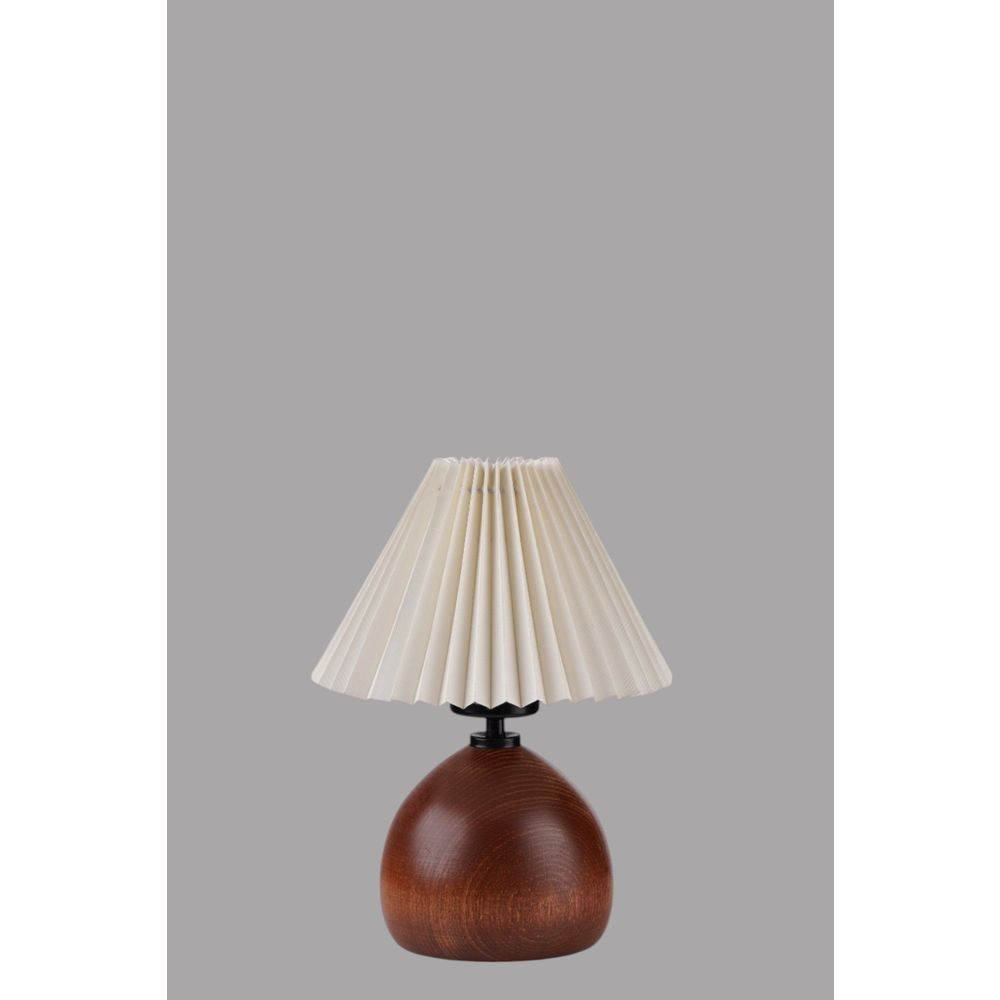 Opviq Stolna lampa 699, krem, orah slika 3