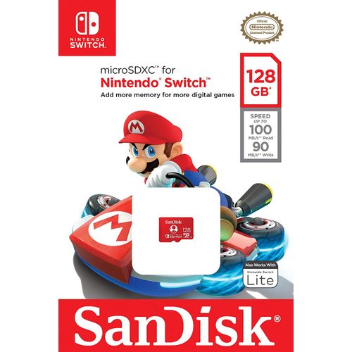 SanDisk microSDXC kartica za Nintendo Switch, 128GB, do 100MB/s čitanje, 60MB/s pisanje, U3, C10, A1, UHS-1 slika 3