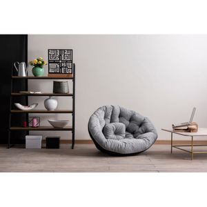 Kiku Large - Grey Grey Pouffe