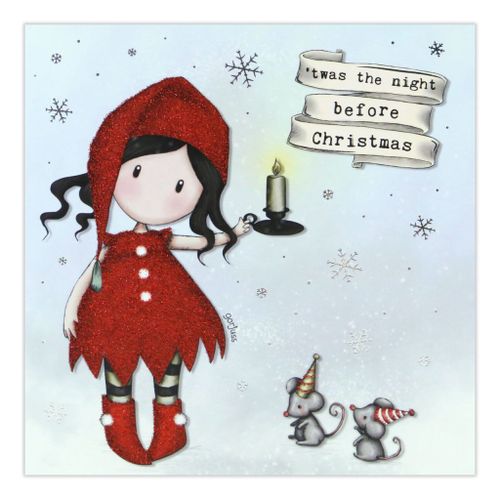 Čestitka Gorjuss 17x16,5 cm Merry and bright Twas The Night Before Christmas XGJ002 slika 1