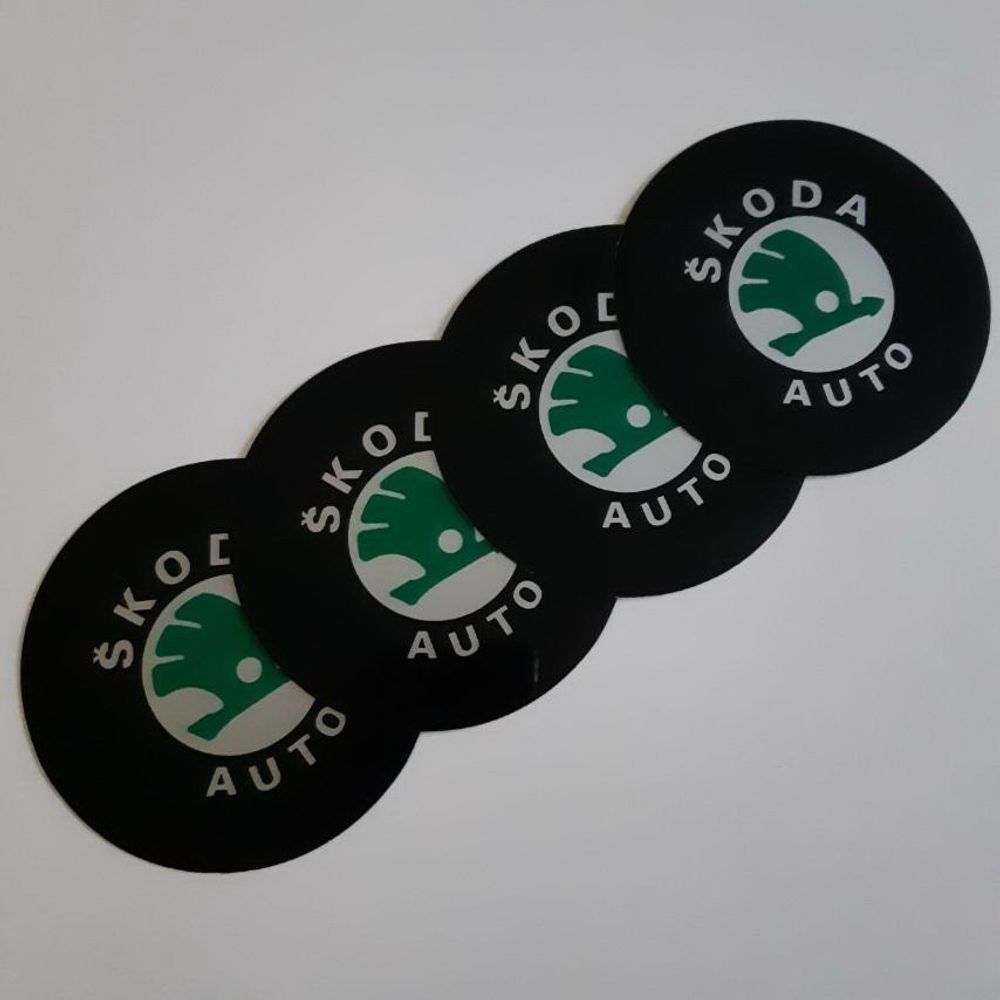 AMBLEMI ZA RATKAPE ŠKODA FI76mm (SET 4 KOMADA) slika 1
