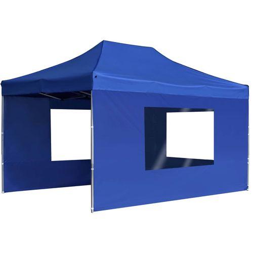 Profesionalni sklopivi šator za zabave 4,5 x 3 m plavi slika 17