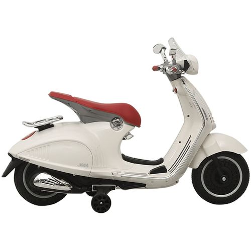 Električni motocikl igračka Vespa GTS300 bijeli slika 1