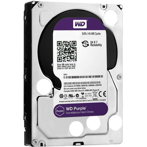 HDD AV WD Purple (3.5'', 2TB, 64MB, 5400 RPM, SATA 6 Gb/s) slika 1