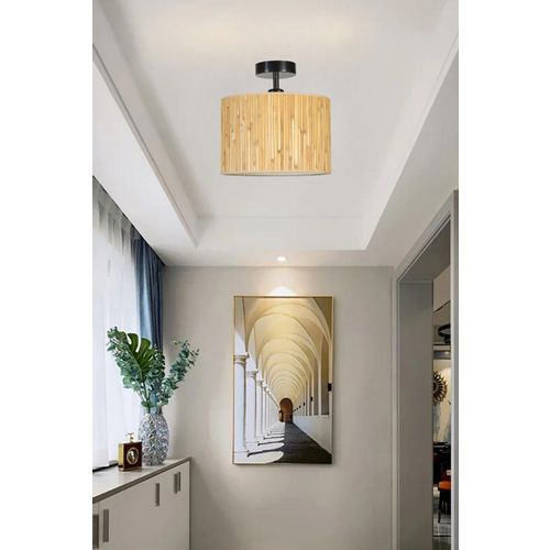 Bambu 07 Abajurlu Plafonyer Avize Wooden
Black Chandelier slika 3