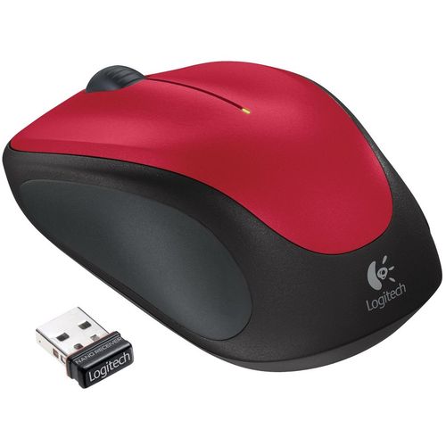Logitech M235 Wireless Mouse Nano Receiver, Red slika 1