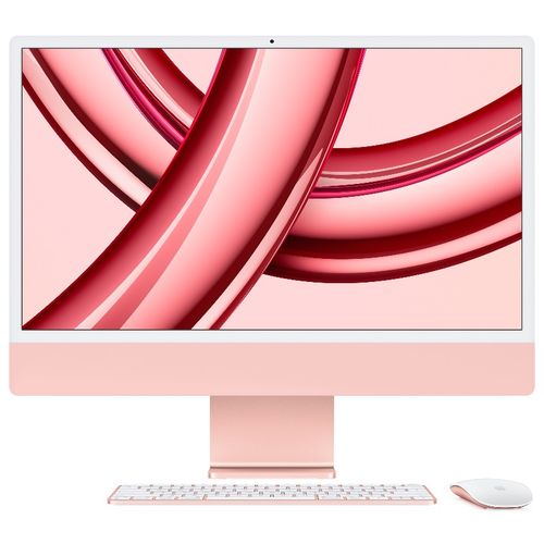 Apple iMac 24 M3 (MQRD3ZE/A) pink all-in-one 23.5" 4.5K Apple Octa Core M3 8GB 256GB SSD macOS slika 1