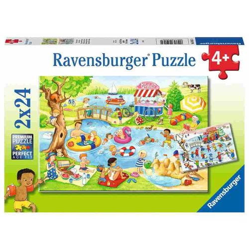 Ravensburger Puzzle: Vrijeme na Jezeru (2x24 komada) slika 1