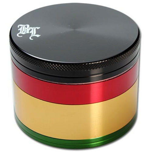 Black Leaf 'Rasta' aluminijski grinder / 4 dijela / 62 mm slika 1