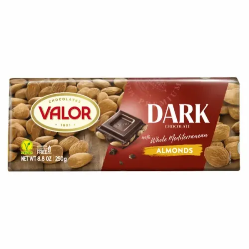 Valor čokolada Dark badem 250 g slika 1