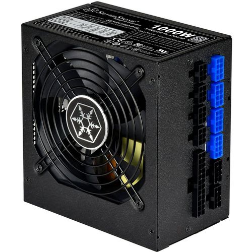 SilverStone Strider Platinum Series, 1000W 80 Plus Platinum ATX PC Power Supply, Low Noise 120mm, 100% modular, FF122 magnetized fan filter slika 1