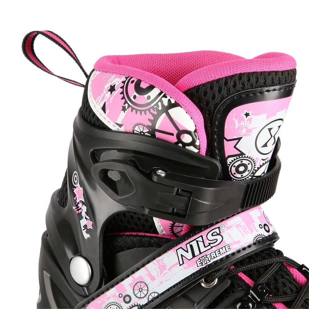 Nh10905 4u1 roze led veličine m (35-38) roleri/klizaljke nils extreme slika 6