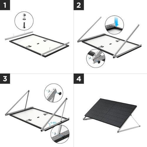 Nosač za nagibnu montažu EcoFlow 50'' za fiksne solarne panele slika 3