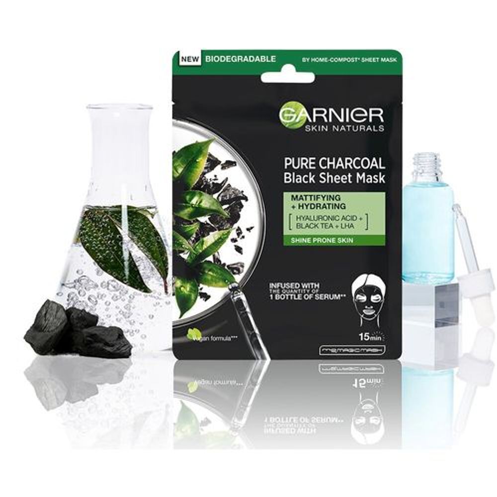 Garnier Skin Naturals Maska za lice Pure Charcoal 32g slika 3