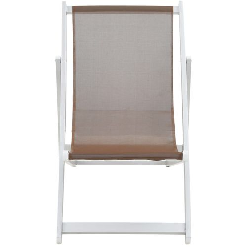 Sklopive stolice za plažu od aluminija i tekstilena 2 kom smeđe slika 12