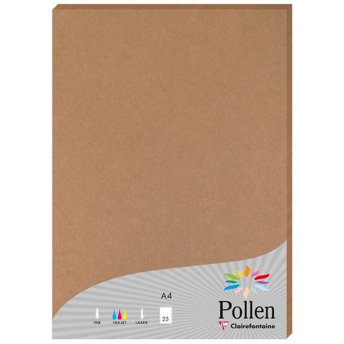 Clairefontaine papir Pollen kraft A4/210gr 1/25 slika 1