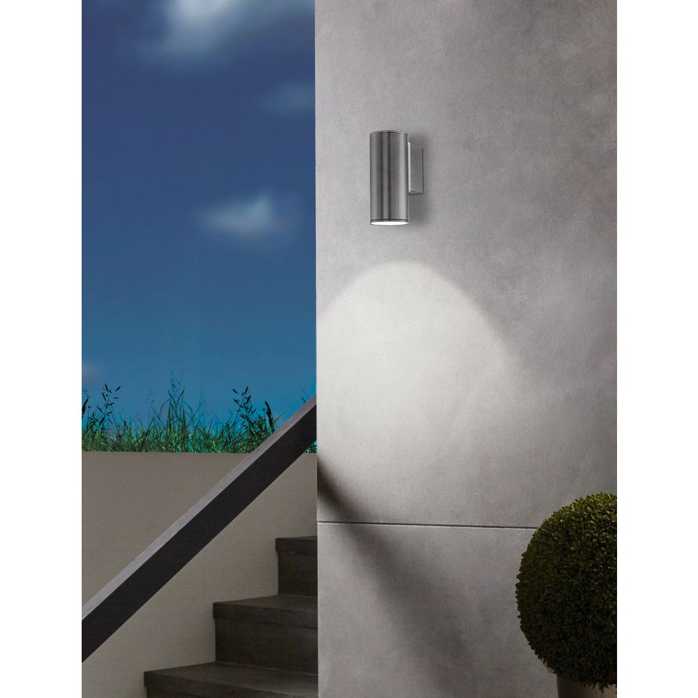 Eglo Riga Vanjska Zidna Lampa - LED GU10, 1x3W, Čelik/Antracit slika 2
