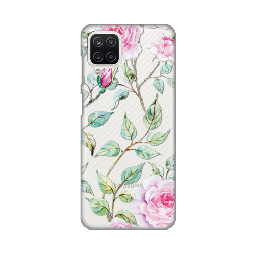 Torbica Silikonska Print Skin za Samsung A125F Galaxy A12 Gentle Roses Pattern slika 1