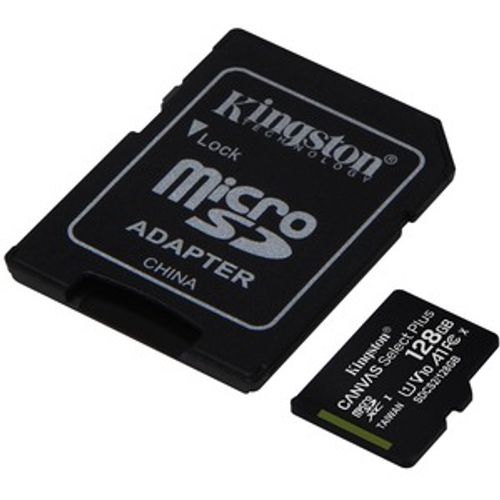 Kingston SDCS2/128GB MicroSD 128GB, Canvas Go! Plus, Class 10 UHS-I U1 V10 A1, Read up to 100MB/s, w/SD adapter slika 2