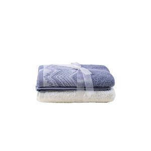 Leron - Blue, White Blue
White Hand Towel Set (2 Pieces)