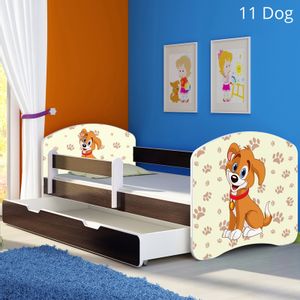 Dječji krevet ACMA s motivom, bočna wenge + ladica 180x80 cm - 11 Dog