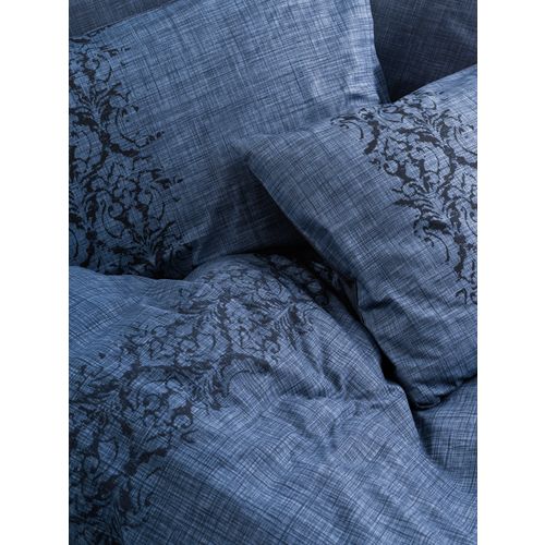 L'essential Maison Sooty - Denim Blue Denim Blue Ranforce Double Quilt Cover Set slika 2